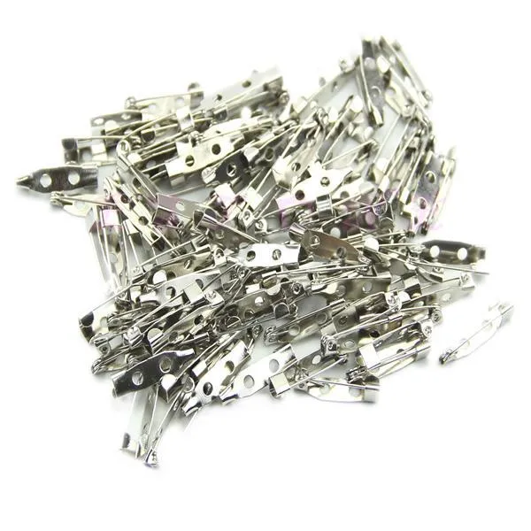 100pcs/lot 20mm DIY Safety Pins Brooch Jewelry Accessory