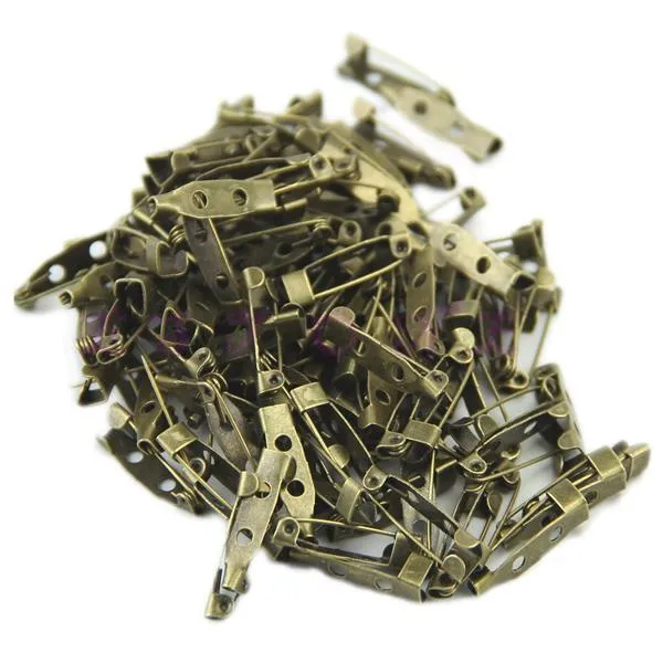 100pcs/lot 20mm DIY Safety Pins Brooch Jewelry Accessory