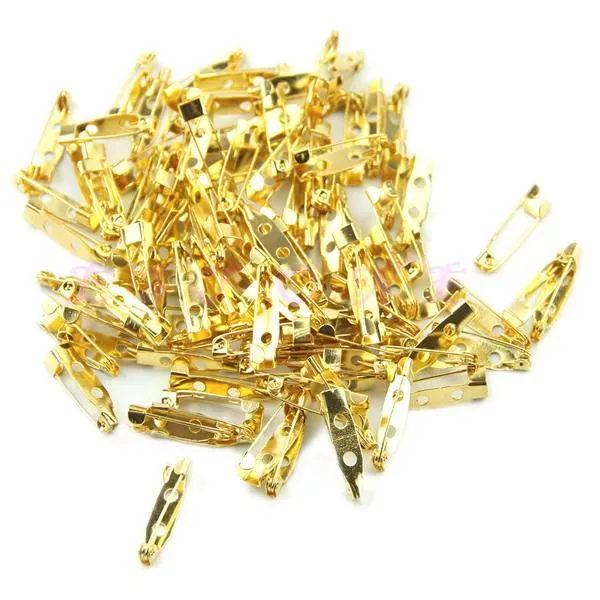 100pcs/lot 20mm DIY Safety Pins Brooch Jewelry Accessory