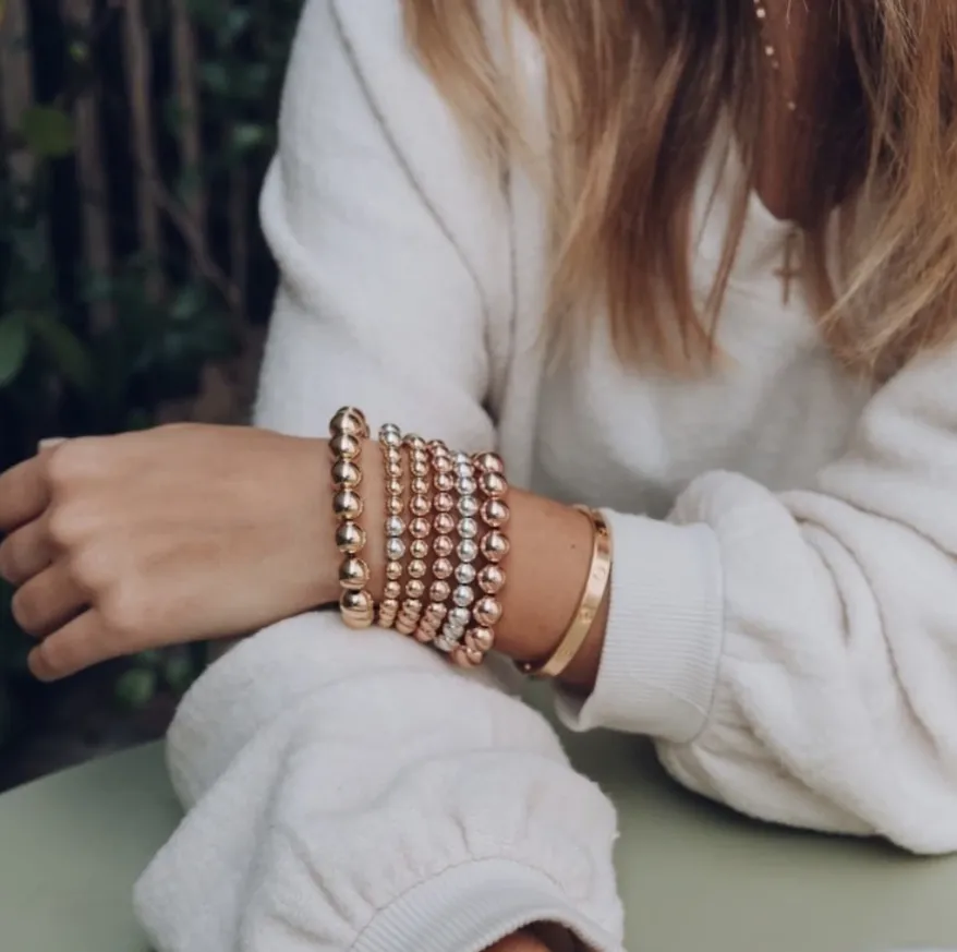 10mm Yellow Gold Filled Bracelet