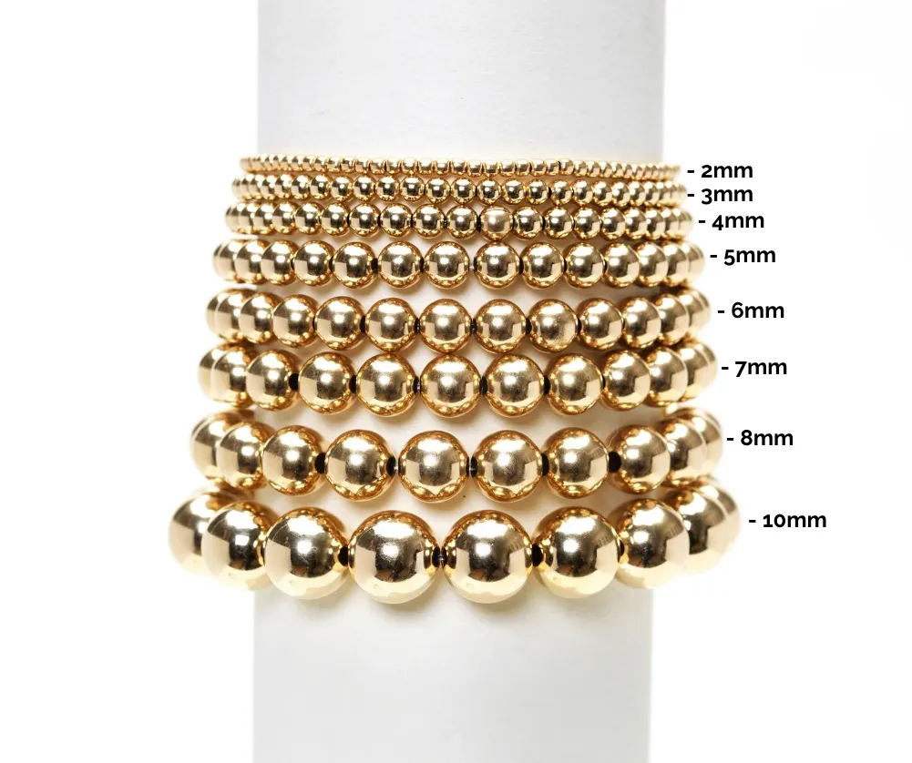 10mm Yellow Gold Filled Bracelet