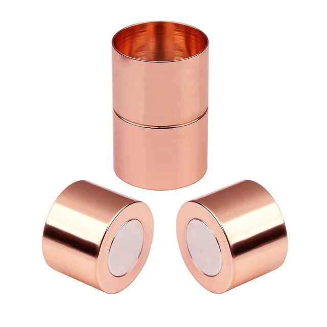 10pcs/lot Gold Strong Magnetic Clasps Fit 3 4 5 6 7 8 10 12 15 mm Leather Cord Bracelets Connectors for Jewelry Making F773