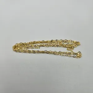 14k Diamond Cut Round Perm Jewelry Chain Per Inch