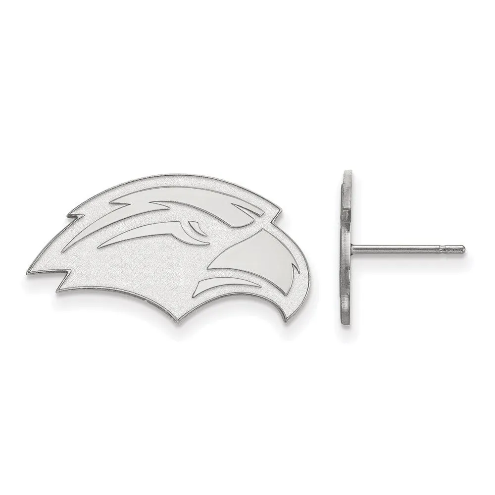 14K White Gold University of Southern Miss Small Post Earrings