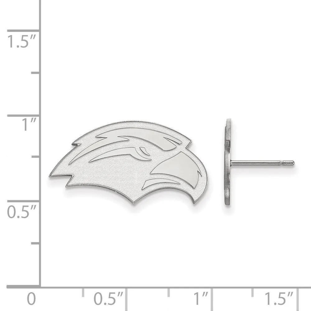 14K White Gold University of Southern Miss Small Post Earrings
