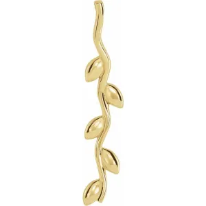 14K Yellow Gold Family Vertical Bar Pendant