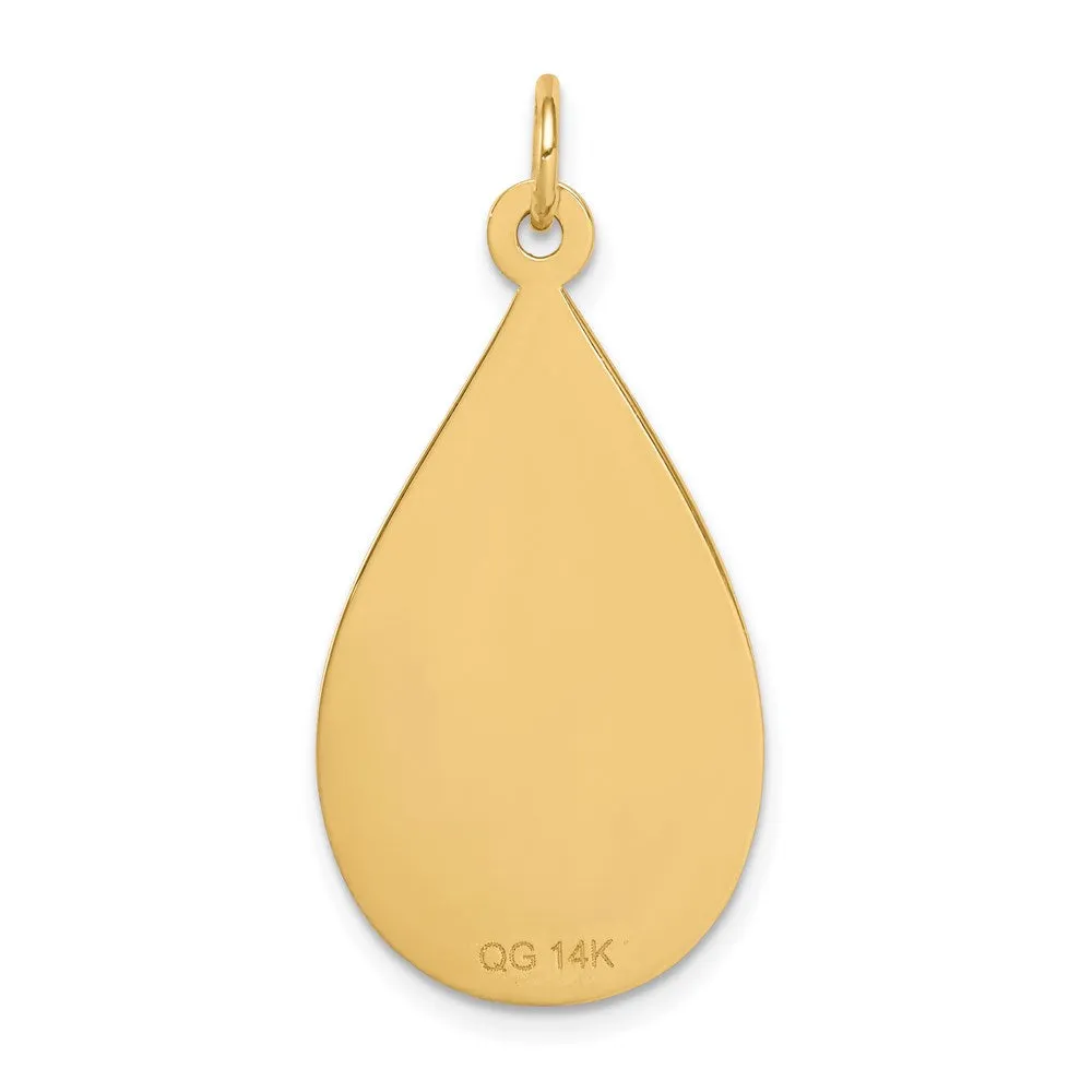 14k Yellow Gold Medical Jewelry Unenameled Pendant