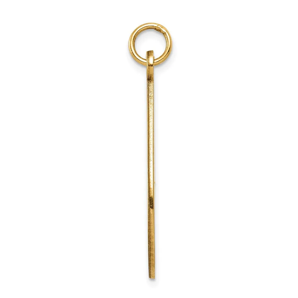 14k Yellow Gold Medical Jewelry Unenameled Pendant
