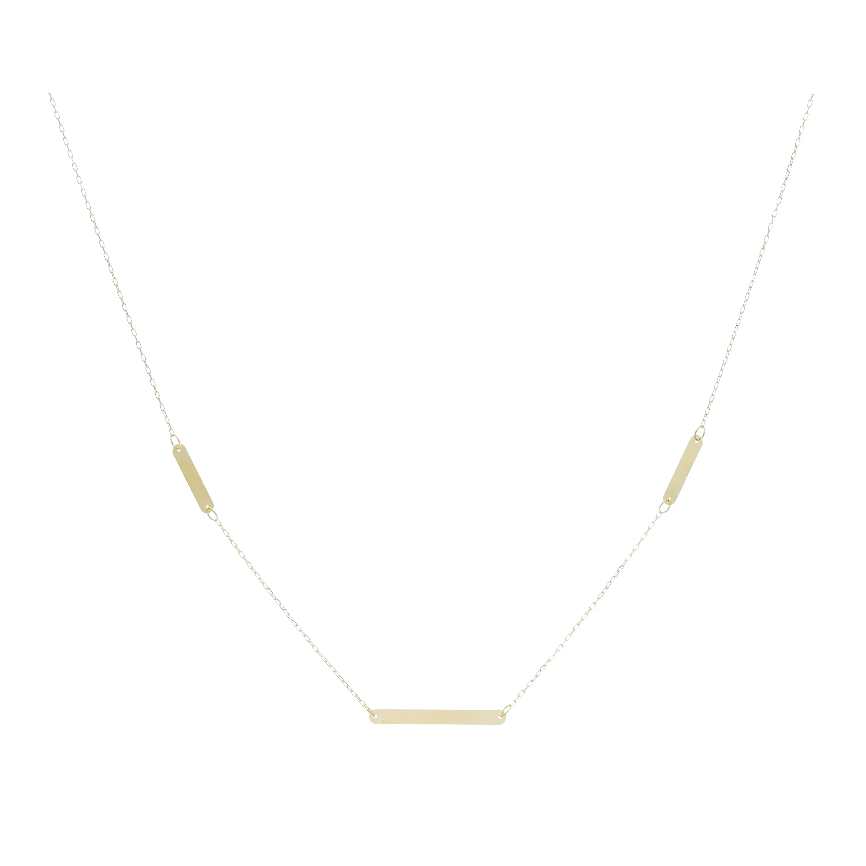 14KT Yellow Gold Multi-Bar Necklace