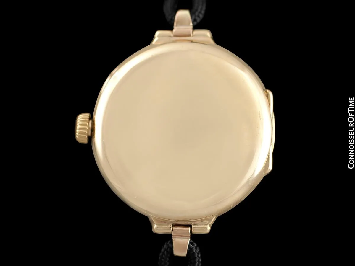 1918 Rolex Ladies Vintage Art Deco Watch - 9K Rose Gold
