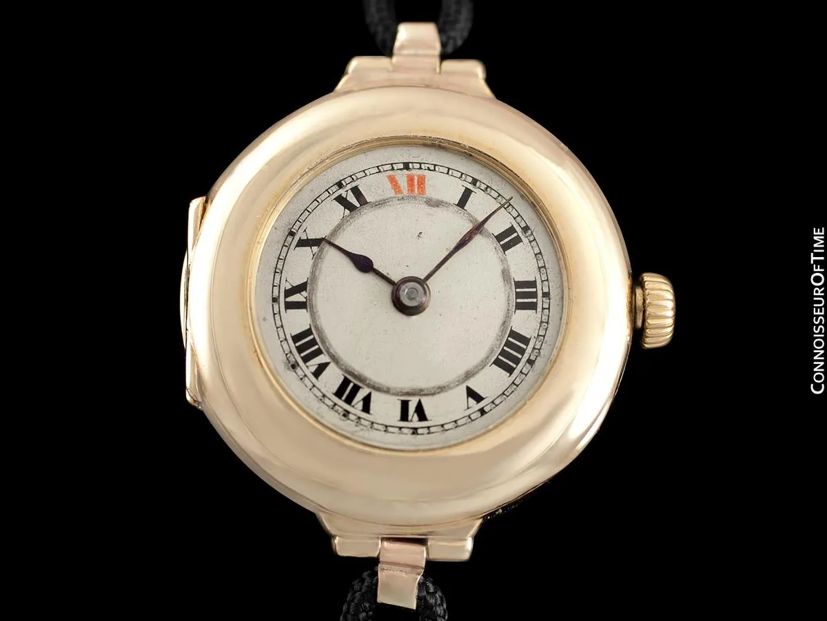 1918 Rolex Ladies Vintage Art Deco Watch - 9K Rose Gold