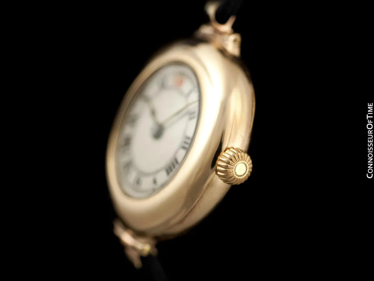 1918 Rolex Ladies Vintage Art Deco Watch - 9K Rose Gold