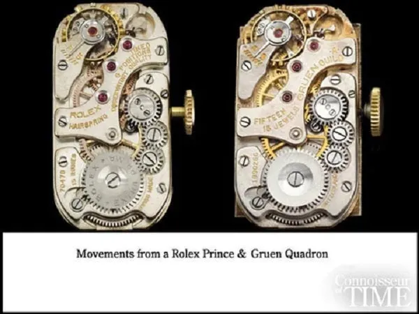 1930 Gruen Vintage Techni - Quadron / Rolex Prince Watch, 14K Gold-Filled - Doctor's Watch