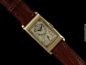 1930 Gruen Vintage Techni - Quadron / Rolex Prince Watch, 14K Gold-Filled - Doctor's Watch