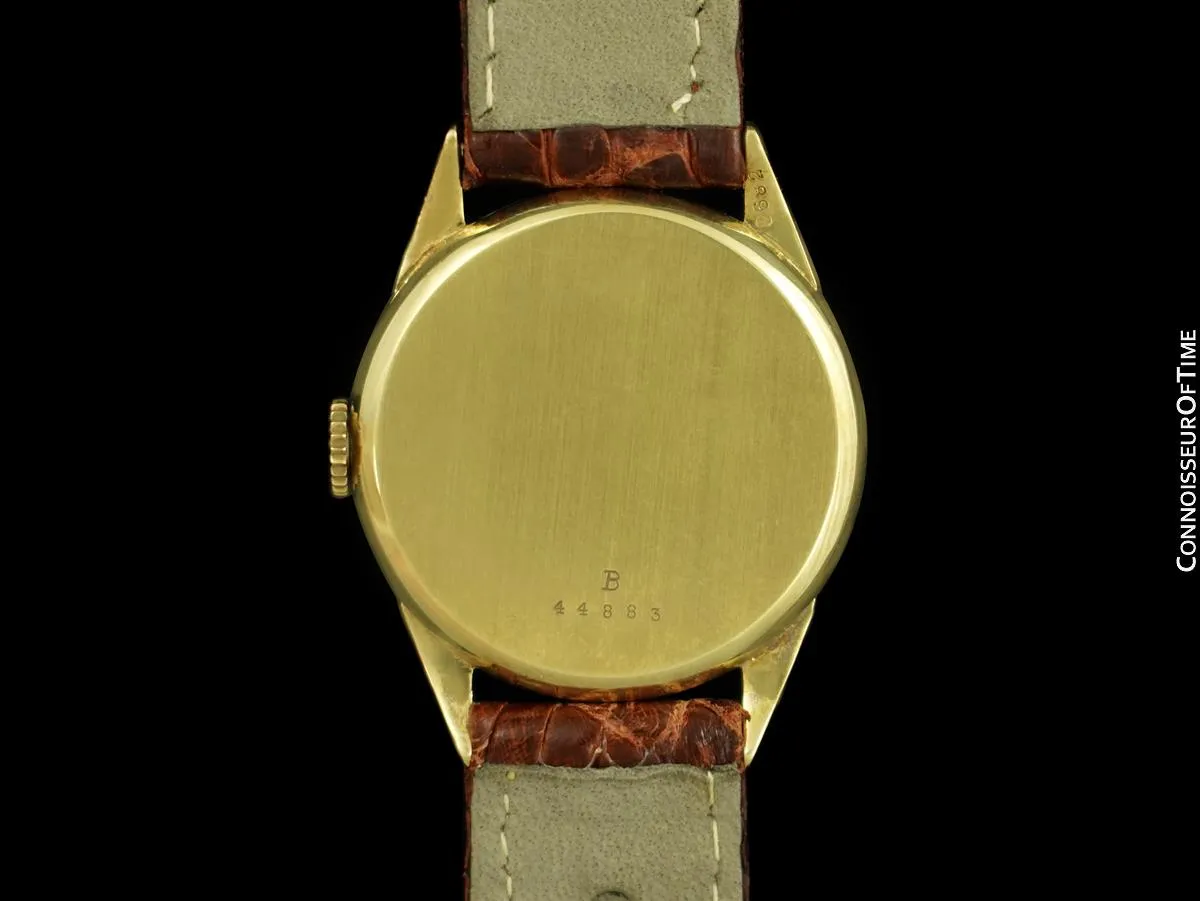1937 Cartier by Jaeger-LeCoultre Vintage Mens Double Date Calendar Watch, Ref. 2701 - 14K Gold