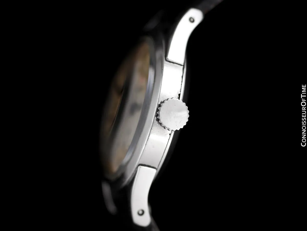 1938 Jaeger-LeCoultre Vintage Mens Double Date Calendar Watch, Ref. 2701 - Stainless Steel