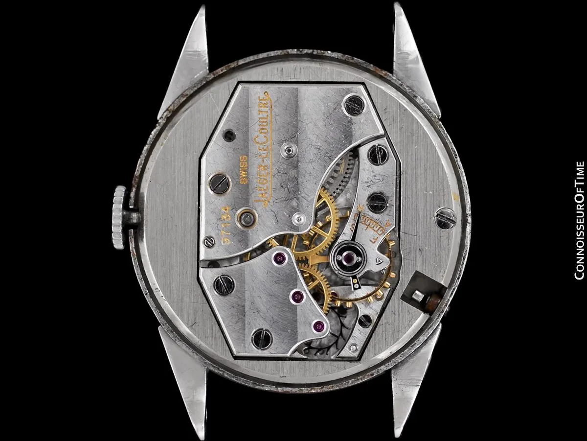 1938 Jaeger-LeCoultre Vintage Mens Double Date Calendar Watch, Ref. 2701 - Stainless Steel