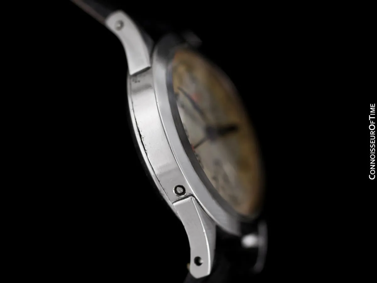 1938 Jaeger-LeCoultre Vintage Mens Double Date Calendar Watch, Ref. 2701 - Stainless Steel