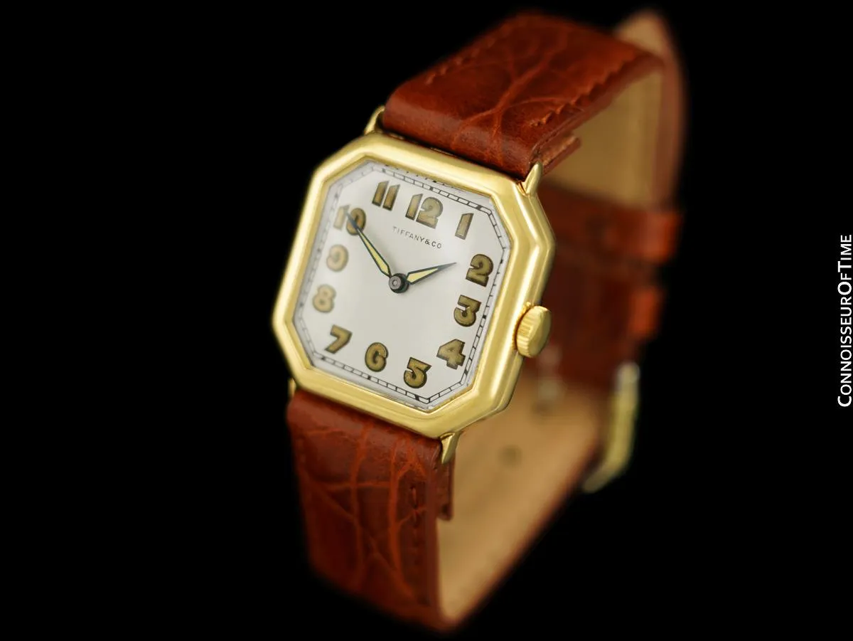 1938 Tiffany & Co. by IWC Vintage Watch with Cresarrow Case - 18K Gold