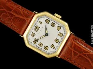 1938 Tiffany & Co. by IWC Vintage Watch with Cresarrow Case - 18K Gold