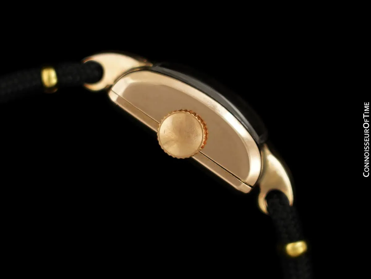 1940's Cartier Vintage Classic Ladies Handwound Watch - 14K Rose Gold