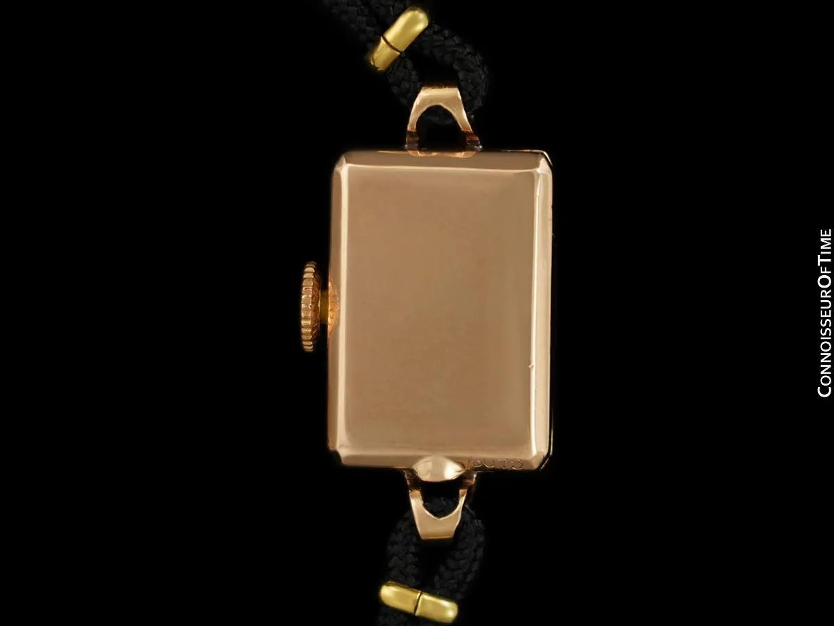 1940's Cartier Vintage Classic Ladies Handwound Watch - 14K Rose Gold