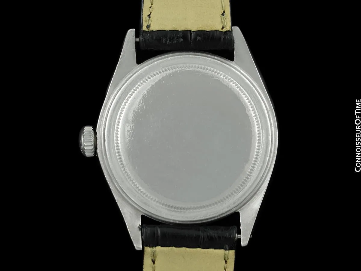 1947 Rolex Oyster Large Rare Model with Sector Dial Vintage Mens Watch - Stainless Steel
