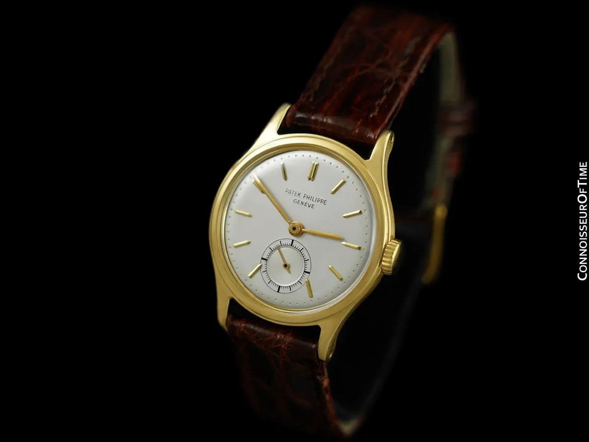 1955 Patek Philippe Vintage Calatrava Ref. 2451 Like 96 Mens 18K Gold Watch - Extract Paper