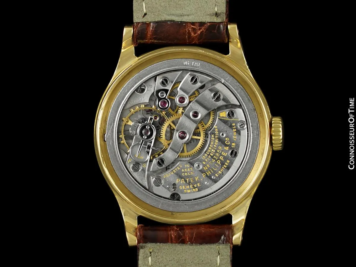 1955 Patek Philippe Vintage Calatrava Ref. 2451 Like 96 Mens 18K Gold Watch - Extract Paper