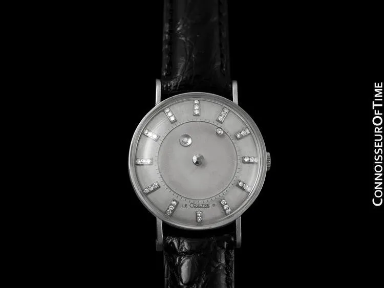 1957 Jaeger-LeCoultre / Vacheron & Constantin Vintage Galaxy Mystery Dial - 14K White Gold & Diamonds