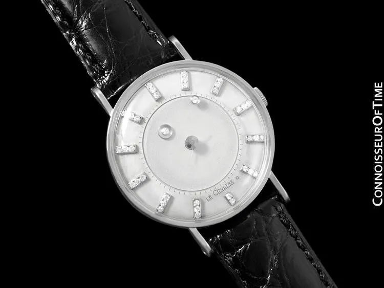 1957 Jaeger-LeCoultre / Vacheron & Constantin Vintage Galaxy Mystery Dial - 14K White Gold & Diamonds