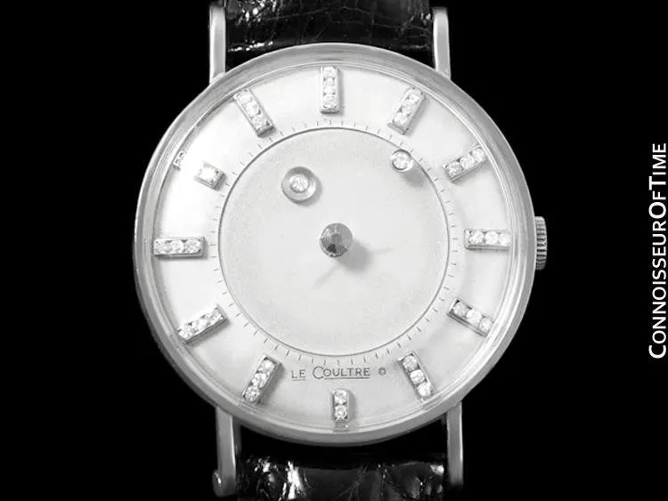 1957 Jaeger-LeCoultre / Vacheron & Constantin Vintage Galaxy Mystery Dial - 14K White Gold & Diamonds