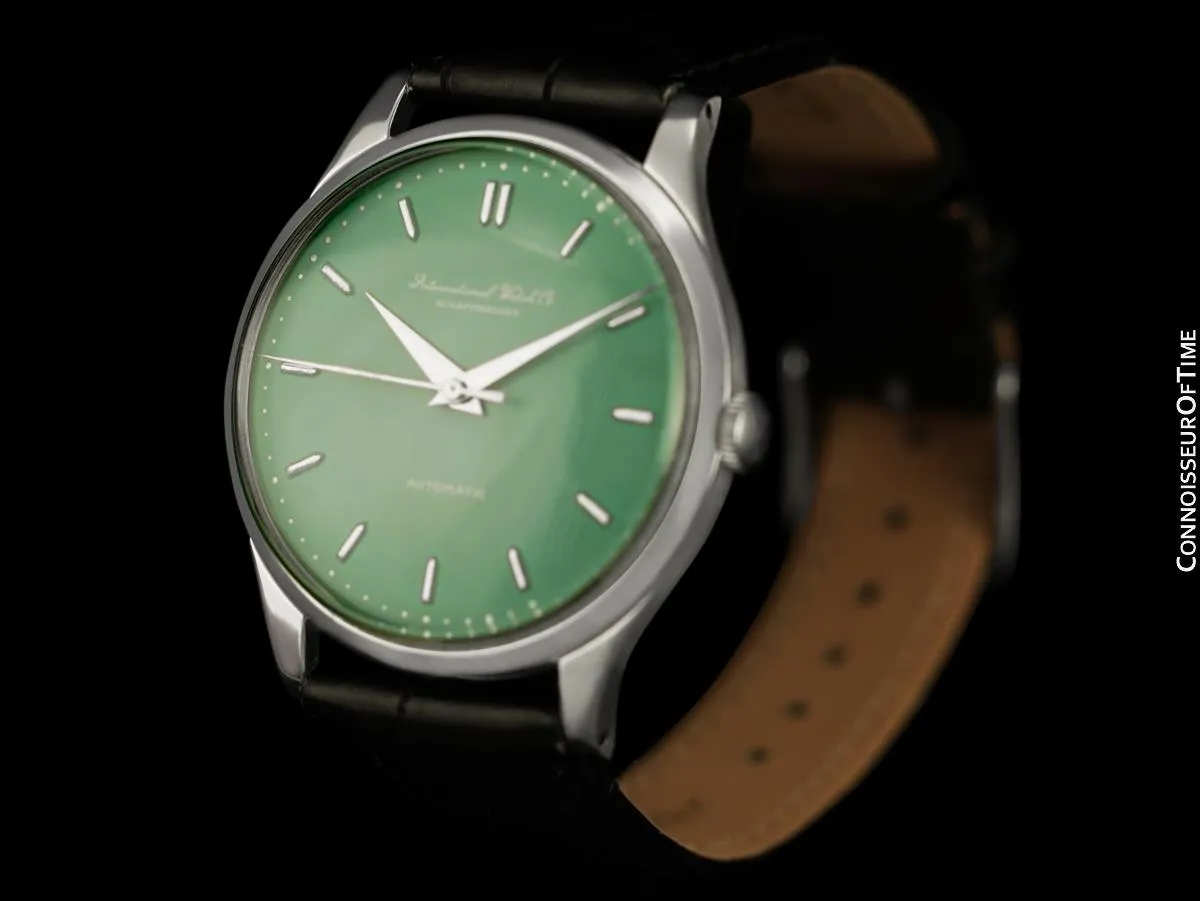 1959 IWC Vintage Mens Watch, Cal. 853 Automatic with Tiffany Blue Dial - Stainless Steel