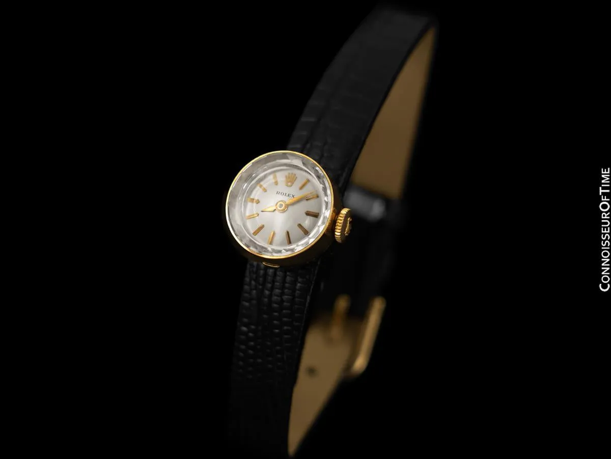1960's Rolex Chameleon Vintage Ladies Watch with Interchangeable Bands - 18K Gold