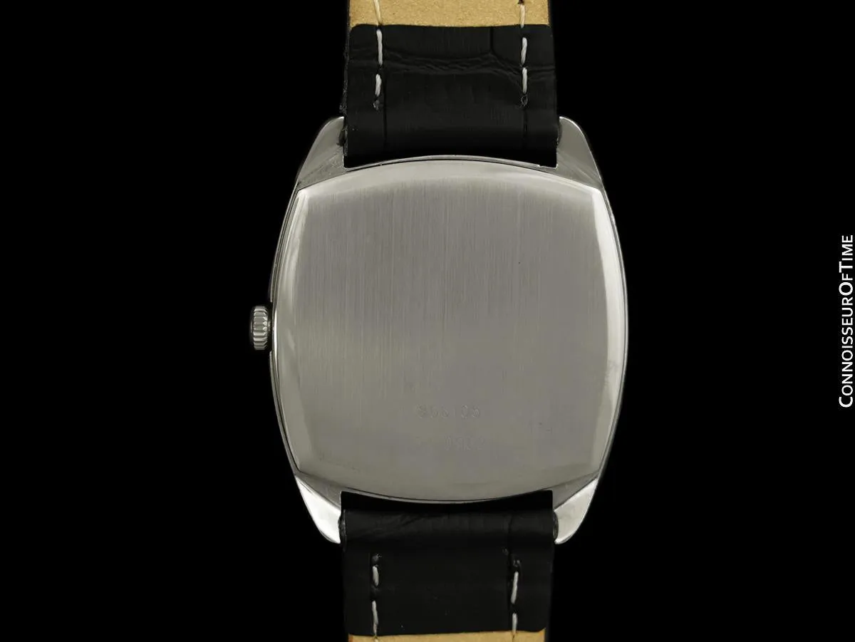 1960's Universal Geneve White Shadow Micro-rotor Watch, Automatic - Stainless Steel