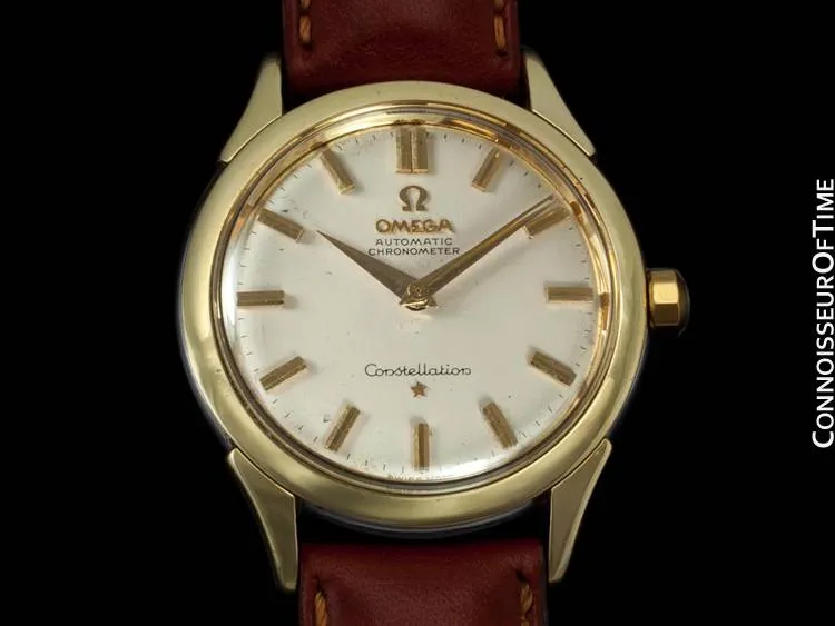 1961 Omega Constellation Vintage Mens Watch, Automatic - 14K Gold & Stainless Steel