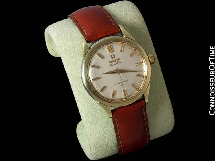1961 Omega Constellation Vintage Mens Watch, Automatic - 14K Gold & Stainless Steel