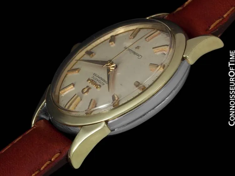 1961 Omega Constellation Vintage Mens Watch, Automatic - 14K Gold & Stainless Steel