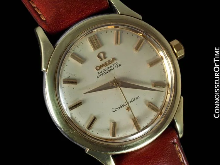 1961 Omega Constellation Vintage Mens Watch, Automatic - 14K Gold & Stainless Steel