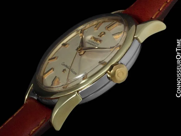 1961 Omega Constellation Vintage Mens Watch, Automatic - 14K Gold & Stainless Steel