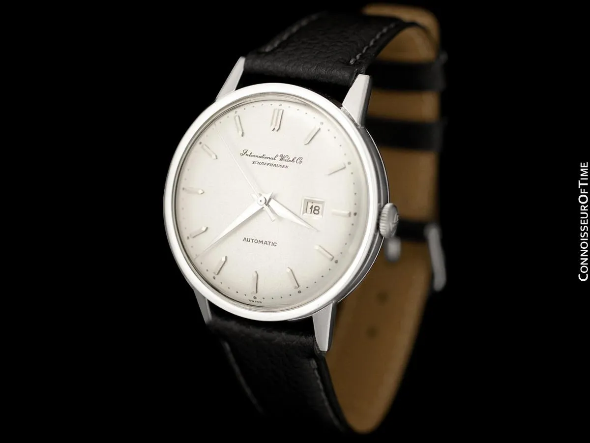 1963 IWC Vintage Mens Watch, Cal. 8531 Automatic with Date - Platinum