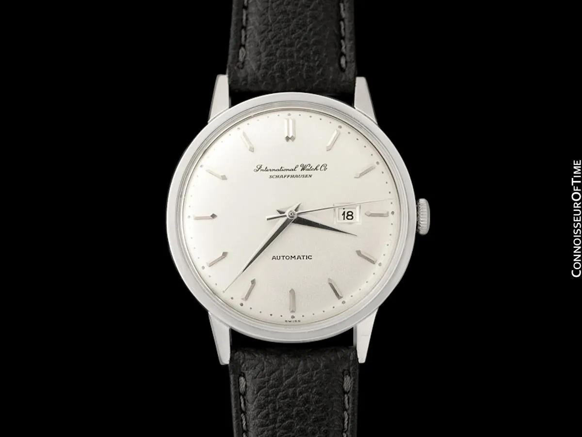 1963 IWC Vintage Mens Watch, Cal. 8531 Automatic with Date - Platinum
