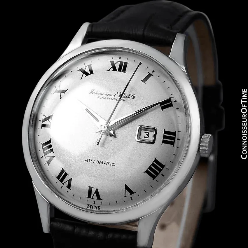 1963 IWC Vintage Mens Watch, Cal. 8531 Automatic with Date - Stainless Steel