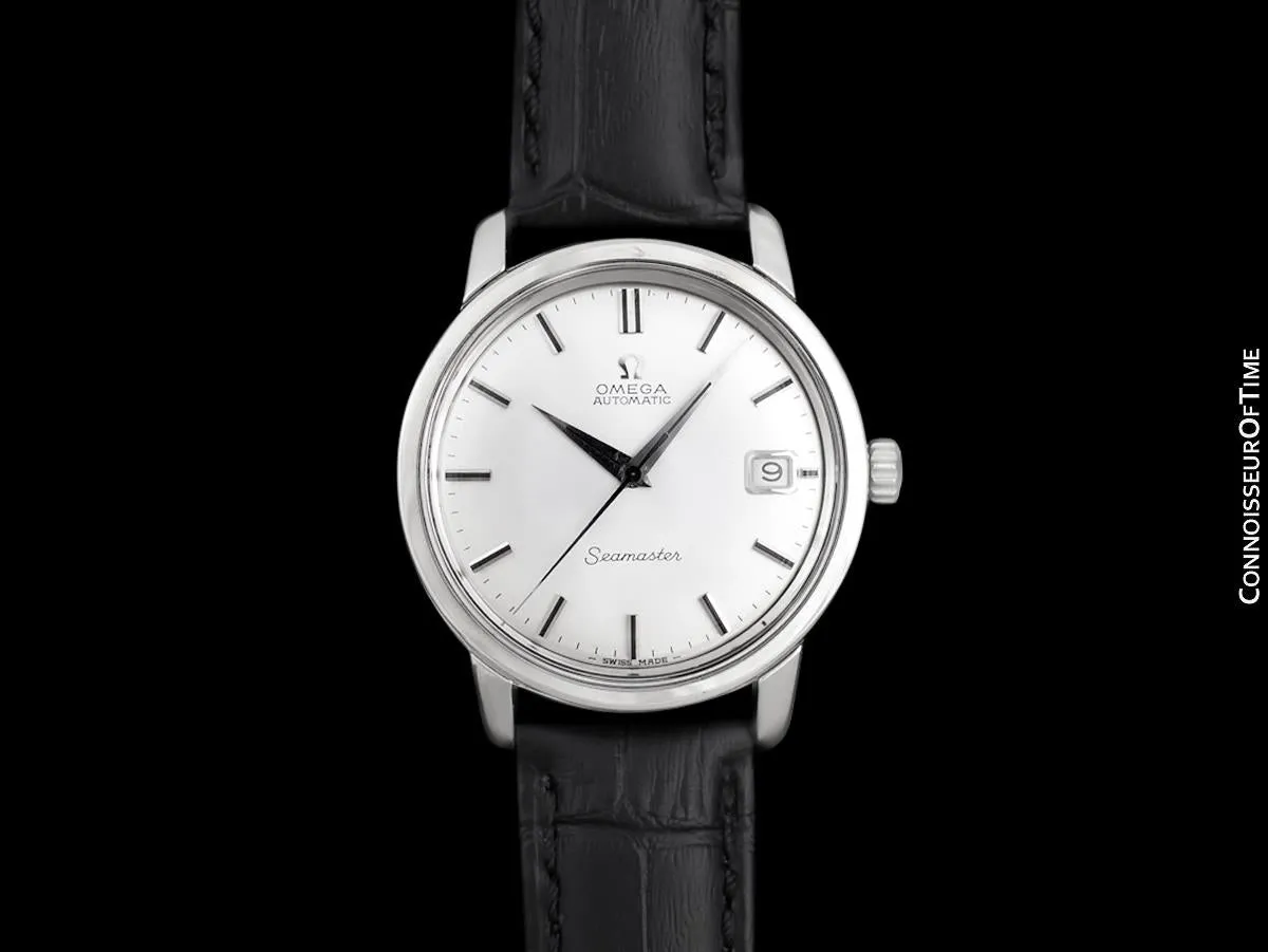 1965 Omega Seamaster Mens Vintage Full Size Watch with 562 Movement, Automatic, Date - Stainless Steel