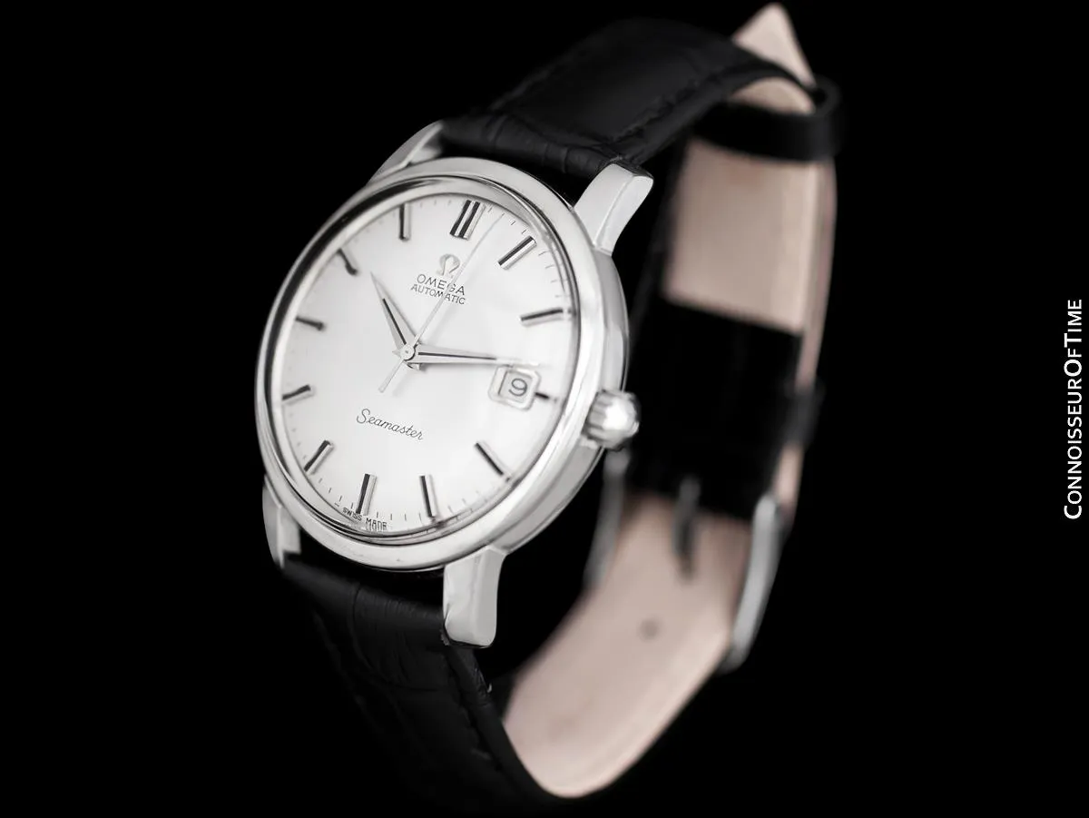 1965 Omega Seamaster Mens Vintage Full Size Watch with 562 Movement, Automatic, Date - Stainless Steel