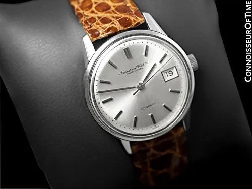 1966 IWC Vintage Mens Watch, Cal. 8541 Automatic with Date, Stainless Steel