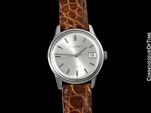 1966 IWC Vintage Mens Watch, Cal. 8541 Automatic with Date, Stainless Steel