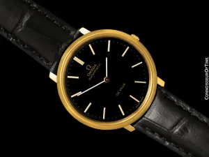 1968 Omega Vintage De Ville Mens Full Size Automatic Watch - 18K Gold Plated & Stainless Steel