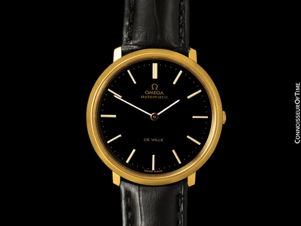 1968 Omega Vintage De Ville Mens Full Size Automatic Watch - 18K Gold Plated & Stainless Steel