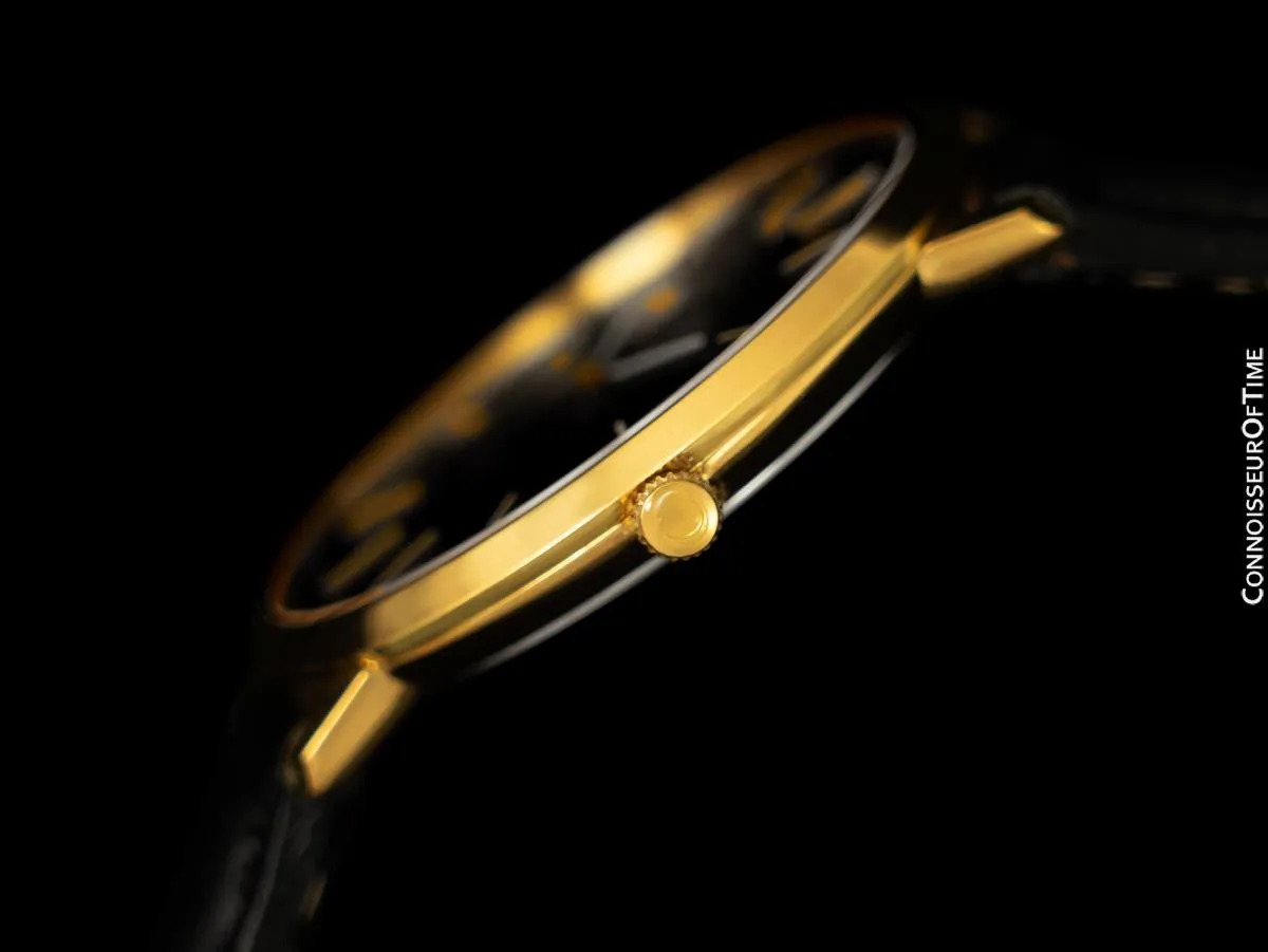 1968 Omega Vintage De Ville Mens Full Size Automatic Watch - 18K Gold Plated & Stainless Steel